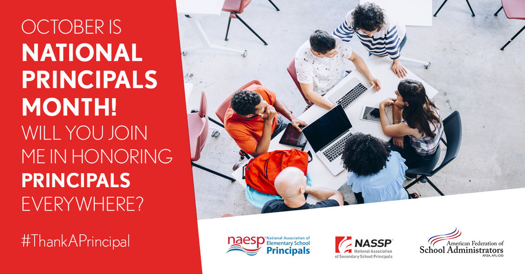 National Principals Month Graphic