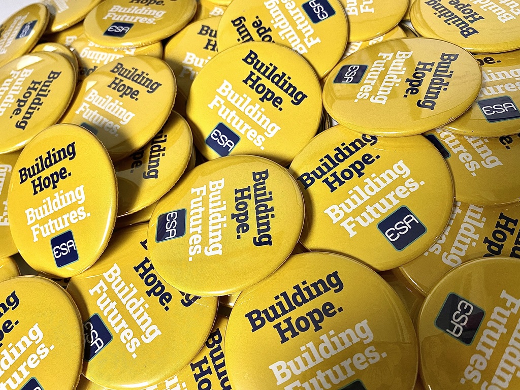 Building Hope. Building Futures Pins