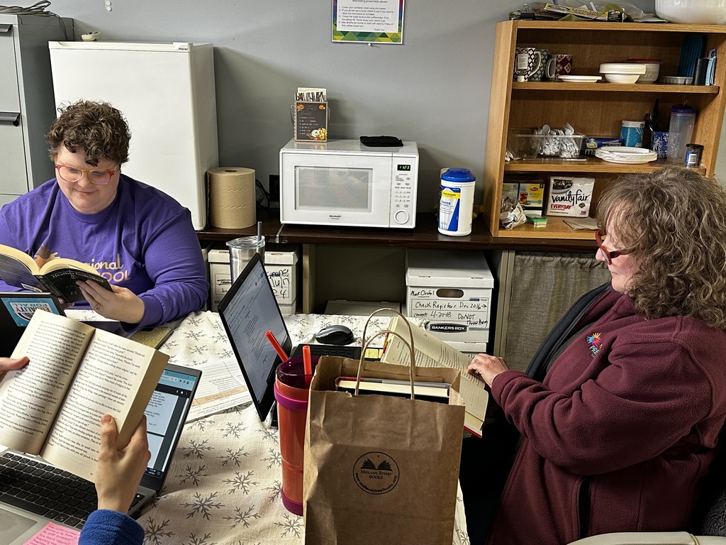 Melissa Polega and Pam Hansen Reading
