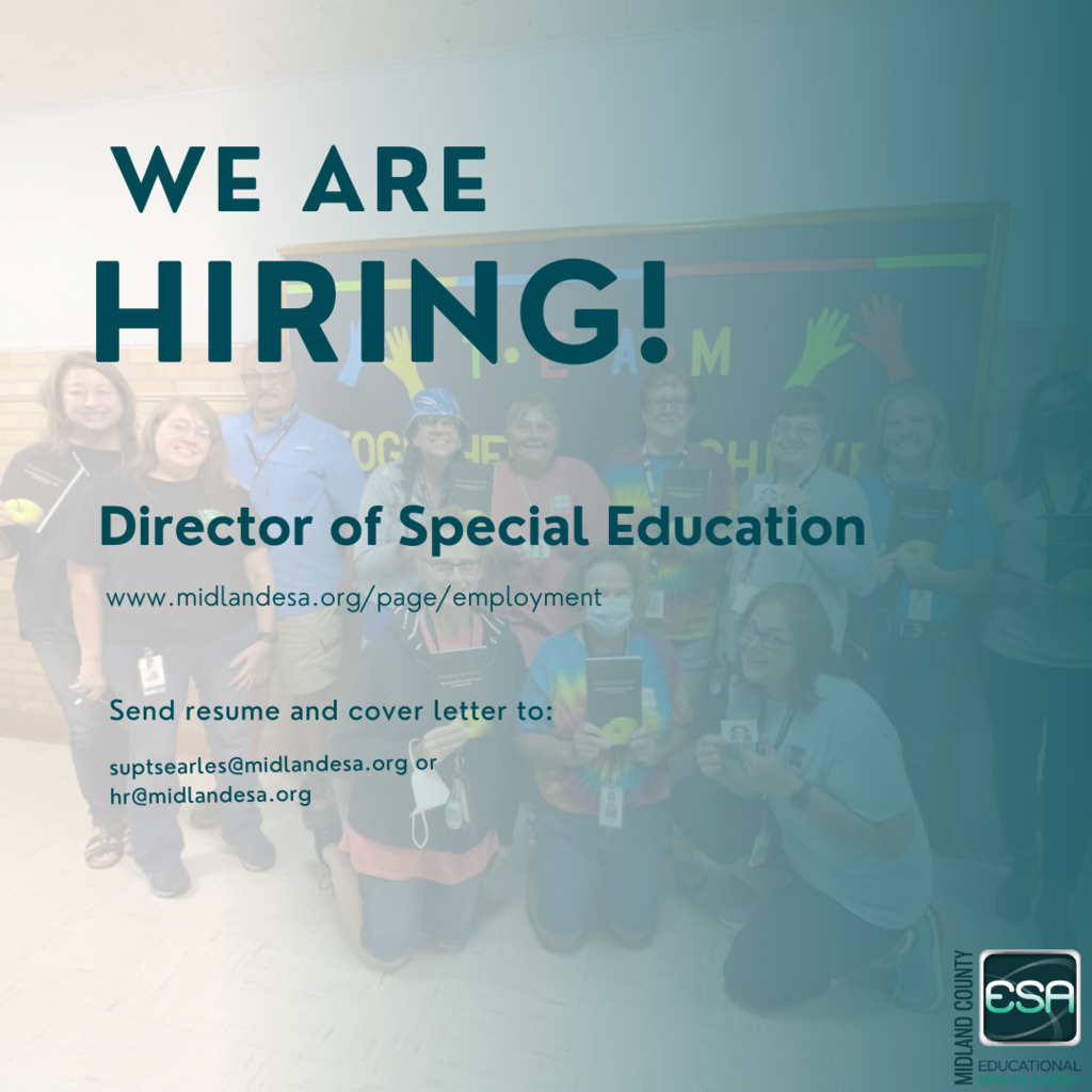 We are hiring Director of Special Education 